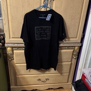 Michael Kors Black Graphic Men's Tee